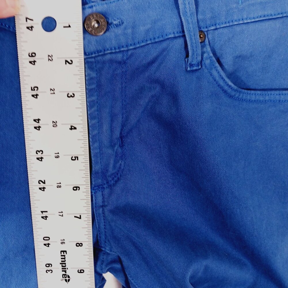 James Jeans, Royal Blue "Twiggy" Jeans, Size 29, Low to Mid Rise (8.5"), Ankle - Picture 10 of 13